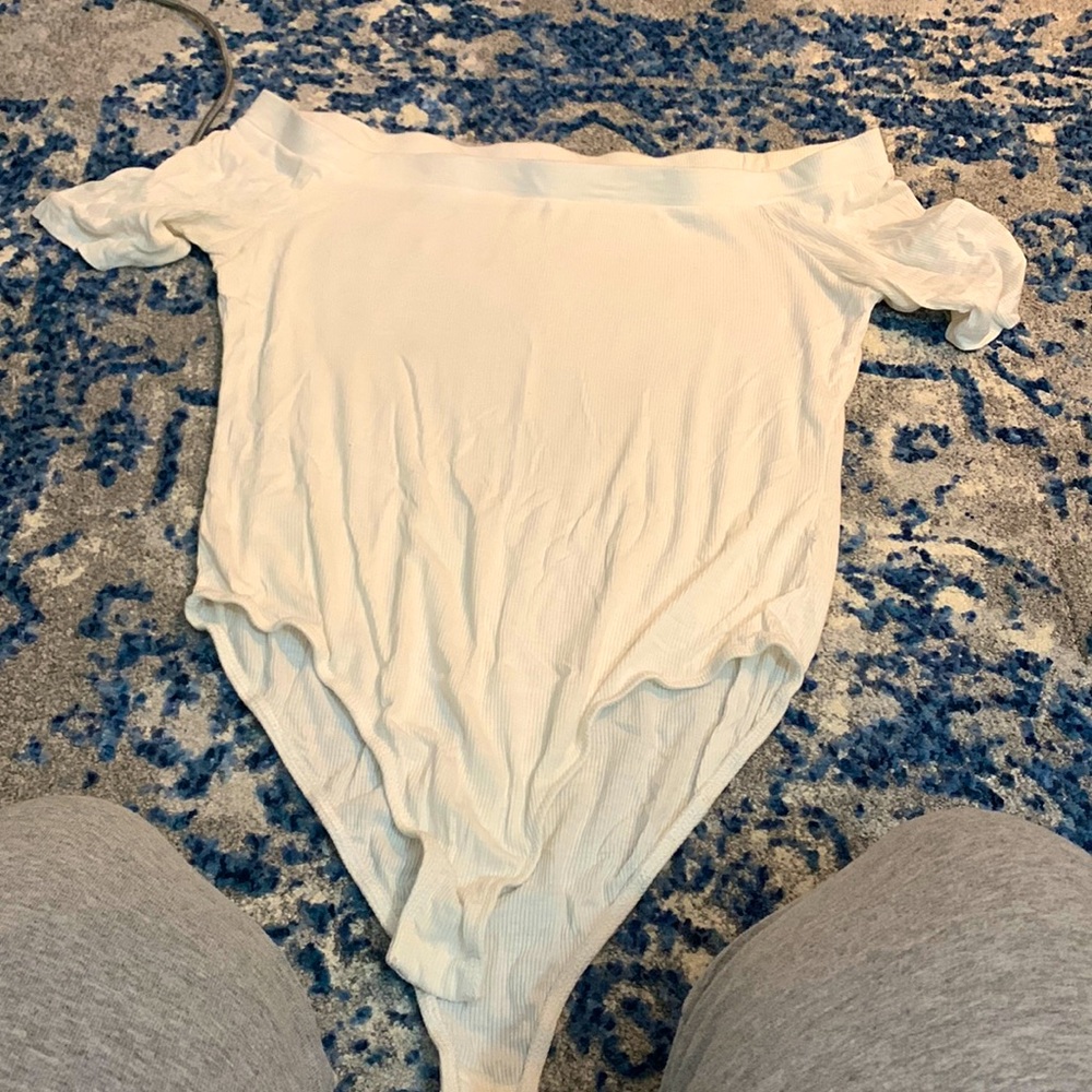 chic white body suit :)